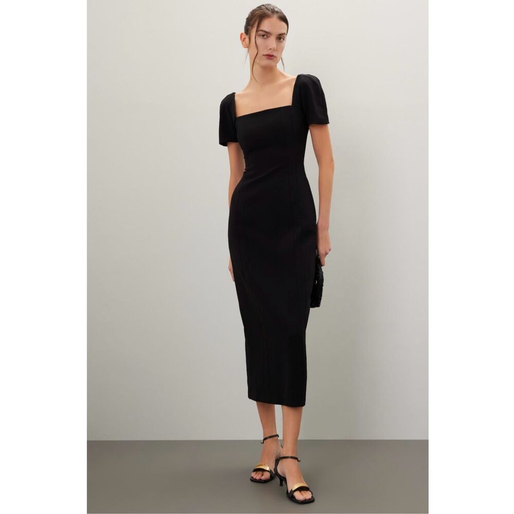 A.L.C. Black Midi Dress